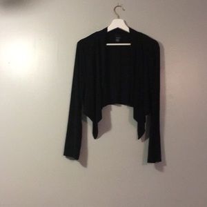 Cropped open jacket spandex